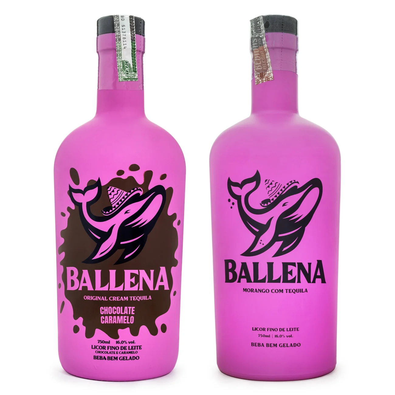 Kit Ballena Morango + Chocolate e Caramelo 750ml