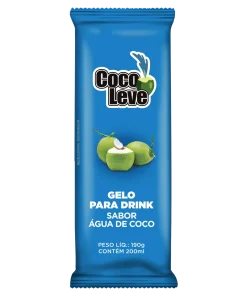 Gelo para Drink Água de Coco Leve Pacote 190g