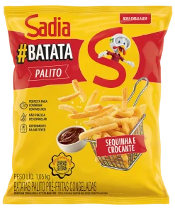 Batata Pré-Frita Palito Congelada Sadia Pacote 1,05kg