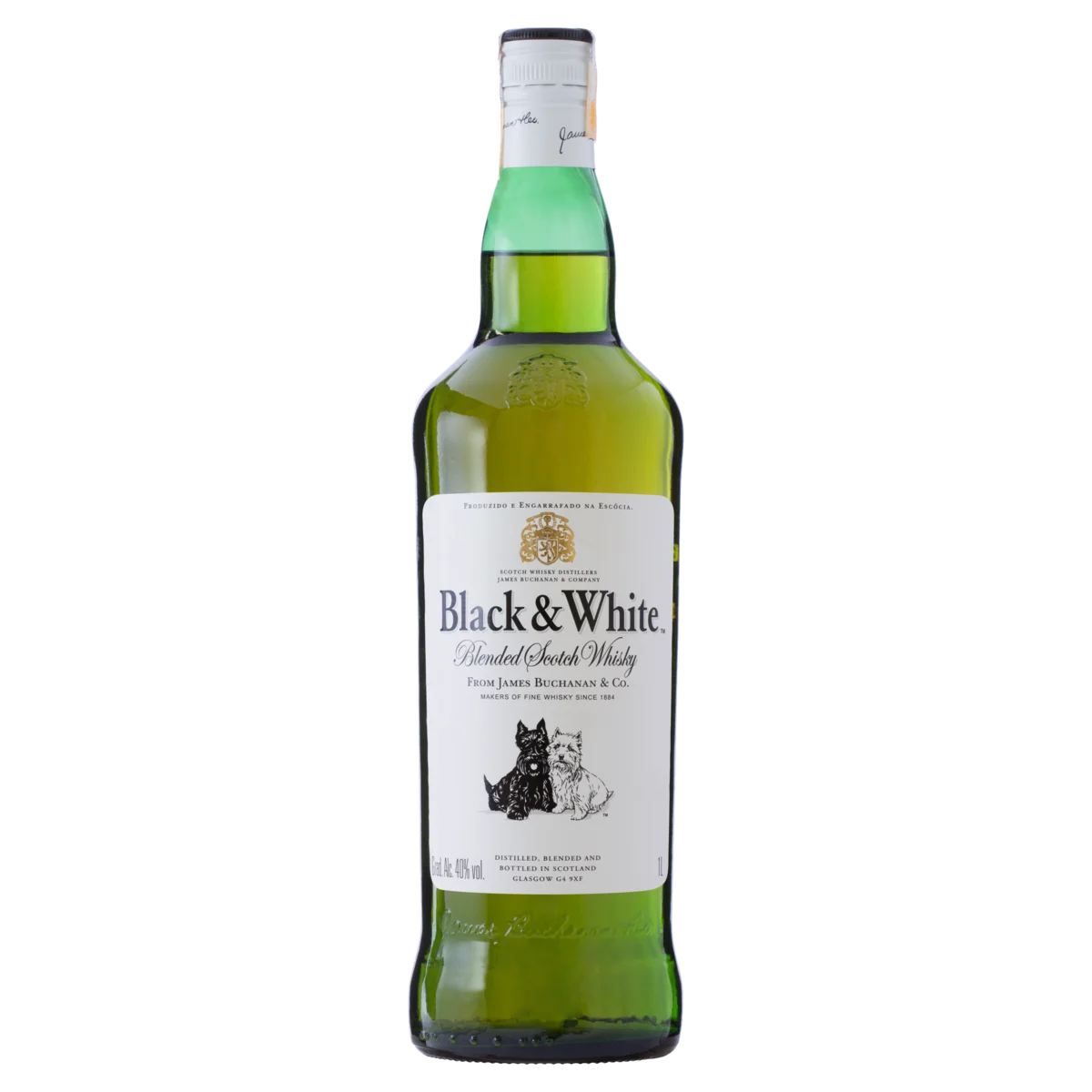 Whisky Escocês Blended Black & White Garrafa 1l
