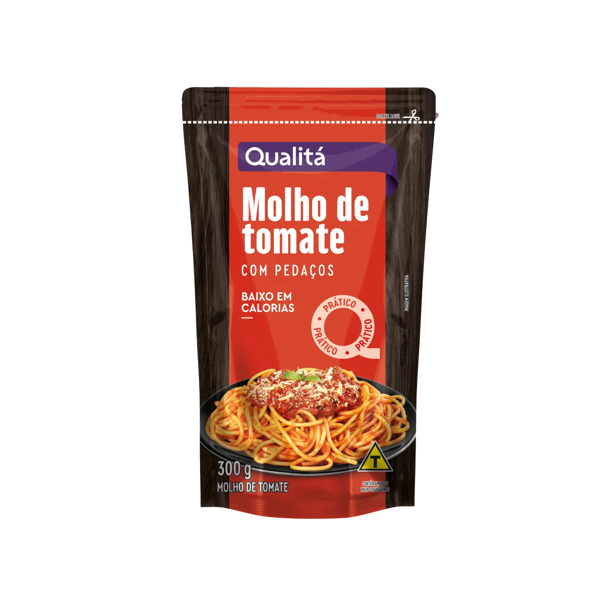 Molho de Tomate Refogado Qualitá Sachê 300g