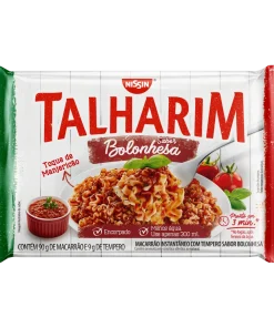 Macarrão Instantâneo de Bolonhesa Nissin Miojo Talharim Pacote 99g