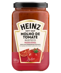 Molho de Tomate Rústico Tradicional Heinz Vidro 320g