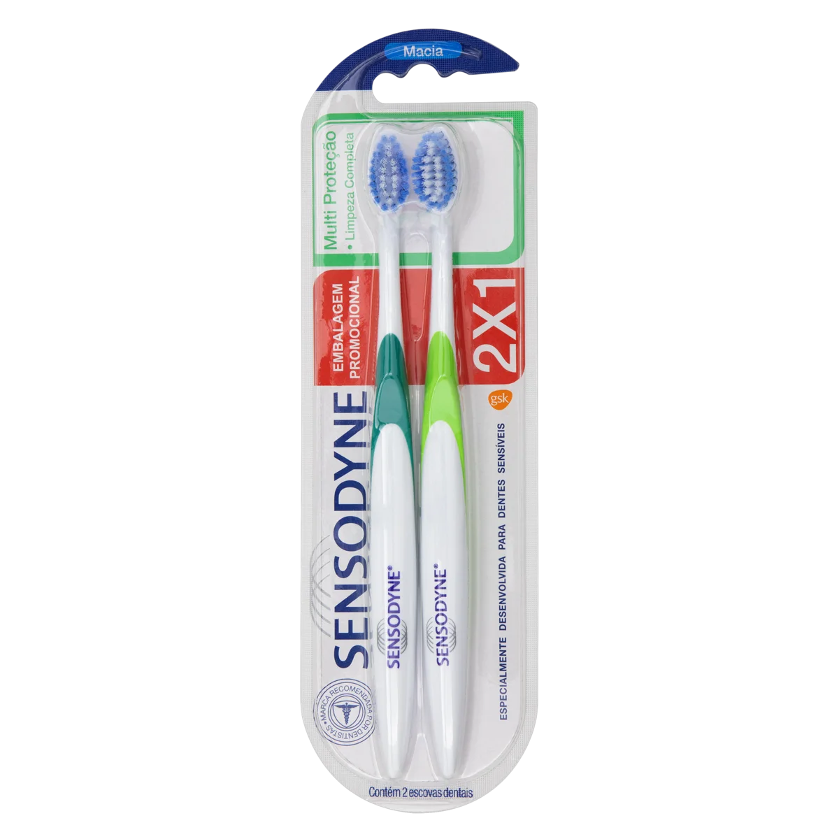 Escova Dental Macia Sensodyne Multiproteção 2 Unidades