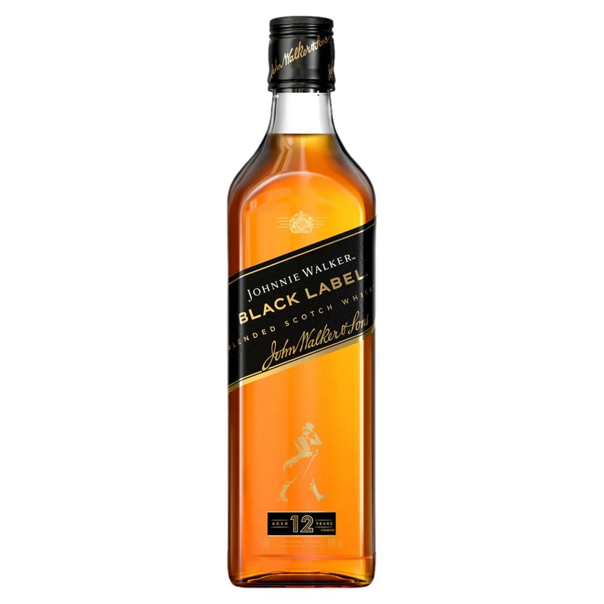 Whisky Escocês Blended Black Label Johnnie Walker Garrafa 500ml