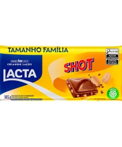 Chocolate Lacta ao Leite com Amendoim Shot 145g
